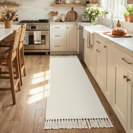 Collive 2' x 6' Kitchen Runner Rug, Modern Farmhouse Washable Bathroom Mat