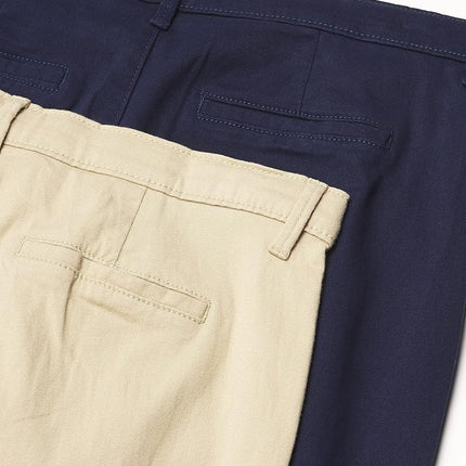 The Children's Place Girls Uniform Bootcut Chino Pants 2-Pack, Multi CLR, 16P