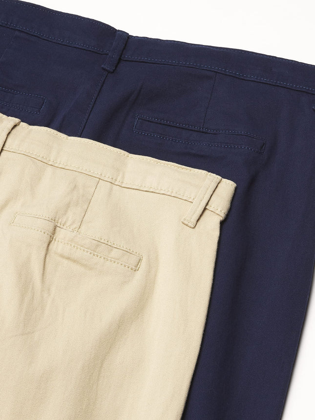 The Children's Place Girls Uniform Bootcut Chino Pants 2-Pack, Multi CLR, 16P