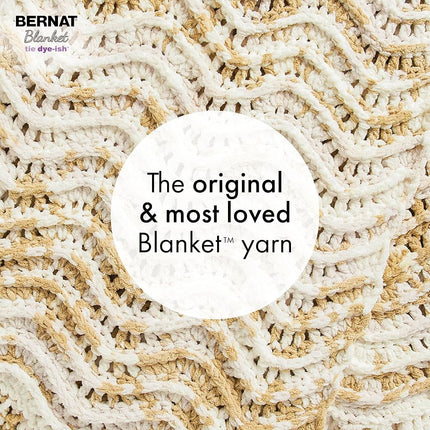 Bernat Blanket Tie Dye-Ish Lavender Yarn - 2 Pack of 10.5oz/300g - Polyester - #6 Super Bulky - 220 Yards - Knitting & Crochet