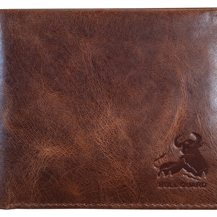 BULL GUARD Mens RFID Blocking Bifold Wallet Soft G