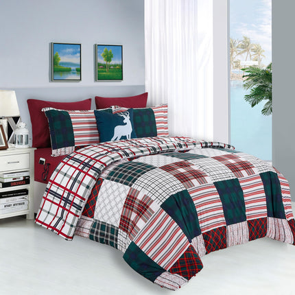 Elegant Comfort Silky Soft 8-Piece Cabin Lodge Bed