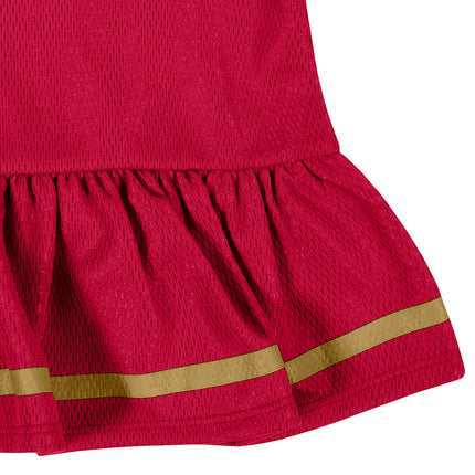 Vestido de camiseta de equipo de la NFL para niña y cubrepañal de Gerber