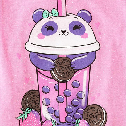 The Children's Place Camisetas gráficas de manga corta de gamer para niños, paquetes múltiples, comida/bebida/bailarín, mediana