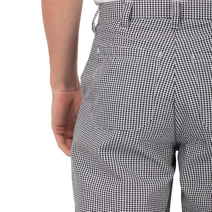 Chef Works Men's Basic Chef Pants, Small Check, 38