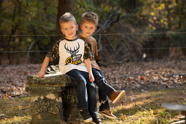 John Deere Boys' T-Shirt, Camo Shoulder, 3