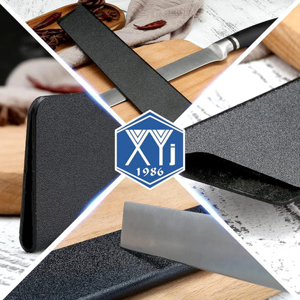 XYJ 3pcs/set Safety Knife Sheath Sleeves,Universal Knife Edge Guards For 14'' Kitchen Knife,Black ABS Knife Cover Case,Blade Guard Protectors,Chef Knives Covers or Sleeve(Knives Not Included)