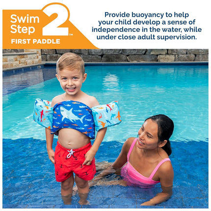 SwimWays US Coast Guard Approved Life Jacket Kids Swim Aids and Life Jackets for Kids 15-22kg Shark