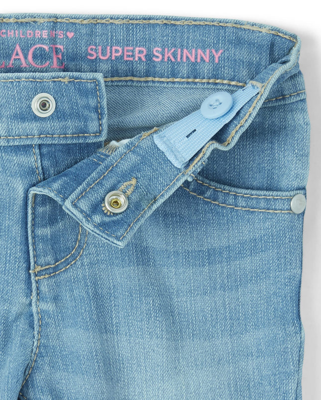 The Children's Place,baby-girls,And Toddler Girls Super Skinny Jeans,Blueberry Wash/Lt Blue Jay Wash/Md Royal Blue Wash 3 Pack,6-9 Months