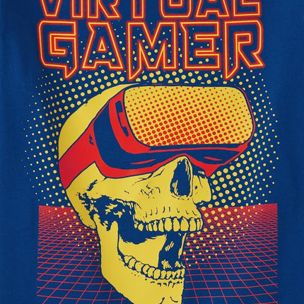 T-shirt graphique dinosaure à manches courtes pour garçons The Children's Place, Level Up/Casque/Squelette gamer, Très petit