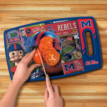 YouTheFan Planche à découper Rétro Series Rebels de l'université du Mississippi (NCAA)