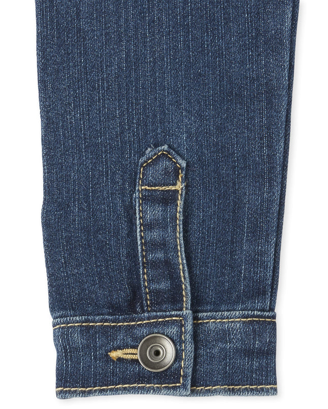 Blouson en jean The Children's Place pour filles, Dk Stone, très petit