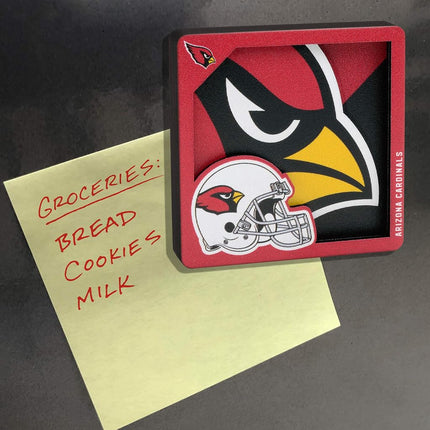 YouTheFan NFL Arizona Cardinals 3D Logo Series Magnets
