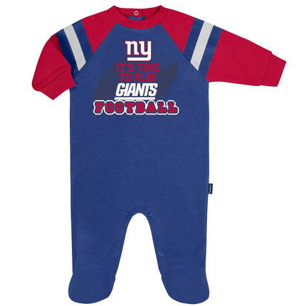 NFL New York Giants Boys 2018Sleep & Play, Blue, 6