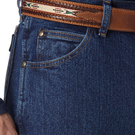 Wrangler Men's Premium Performance Cowboy Cut Regular Jean, Mid Stone, 36W / 36L