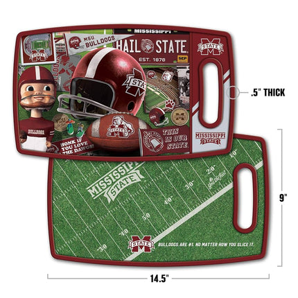 Tabla de cortar de la serie retro de los Bulldogs de Misisipi de la NCAA