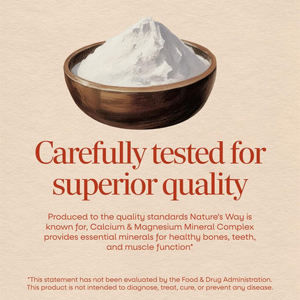 Nature's Way Calcium and Magnesium, 250 Capsules