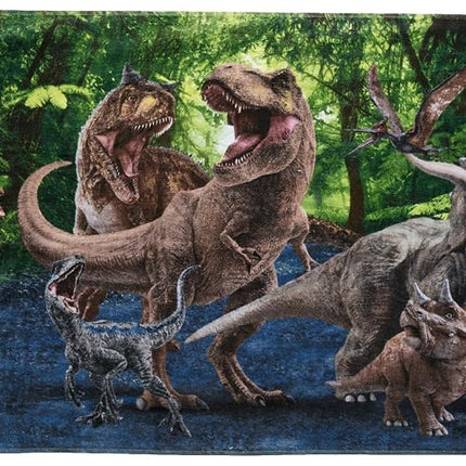 Toalla de playa supersuave de algodón para niños Franco, 147 cm x 71 cm, Jurassic World Dominion