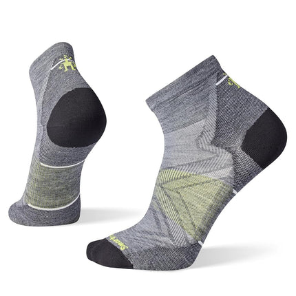 Smartwool Run Zero Cushion Ankle Socks, Medium Gra