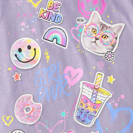 The Children's Place Boys' Gamer Short Sleeve Graphic T-Shirts,multipacks, Doodles/Heart Mom/Heart Dad, X-Large