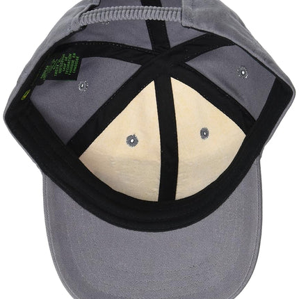 John Deere Boys' Trademark Baseball Cap, Grey/Yellow, 2-4T