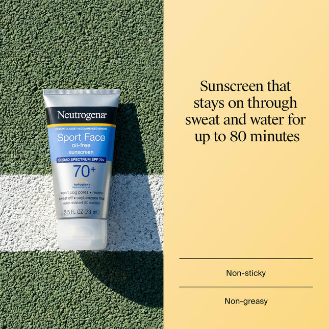 Neutrogena Sport Face SPF#70+ 73 ml Tube, Lotion