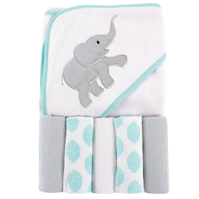 Luvable Friends Unisex Baby Hooded Towel with Five