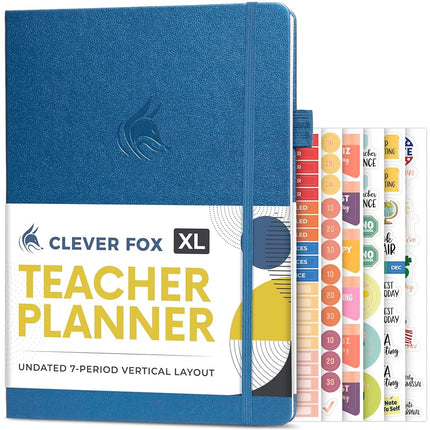 Clever Fox Teacher Planner, School & Homeschool Bo