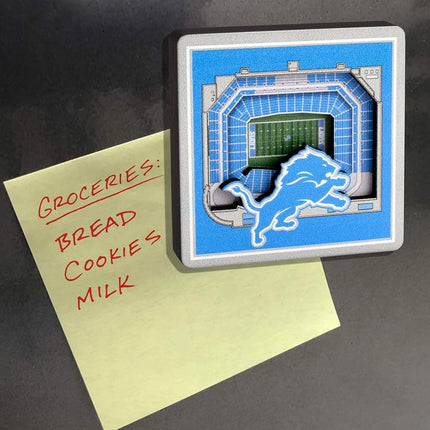 YouTheFan NFL Detroit Lions 3D StadiumView Magnets - Ford Field