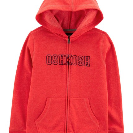 Osh Kosh Boys' Logo Hoodie, Journey Red, 5, Journe