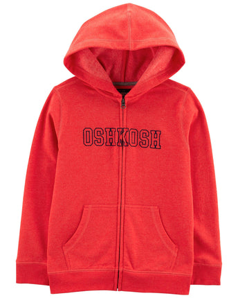 Osh Kosh Boys' Logo Hoodie, Journey Red, 5, Journe