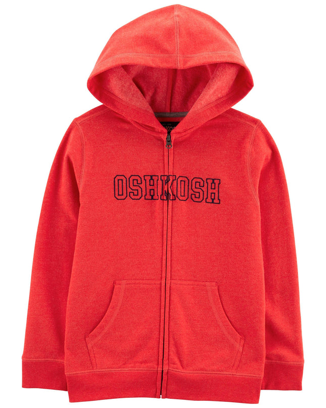 Osh Kosh Boys' Logo Hoodie, Journey Red, 5, Journe