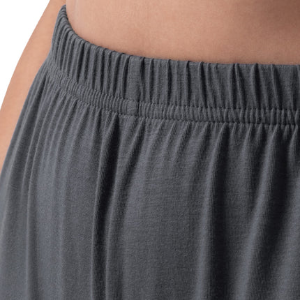 Fruit of the Loom Women's Plus Size Sleeve Tee and Short 2 Piece Sleep Set, Soft Grey, 4X