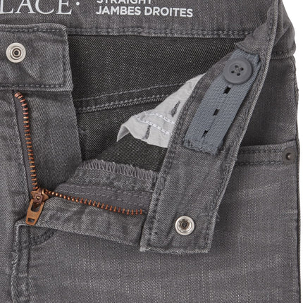 The Children's Place Boys Multipack Basic Stretch Straight Leg Jeans, Aged Indigo/Black Wash/Potter Wash/Winston Wash 4-Pack, 16 Husky