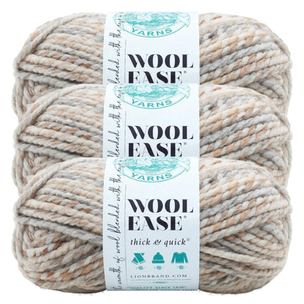 Lion Brand Yarn, Wool-Ease Thick & Quick Soft Bulk