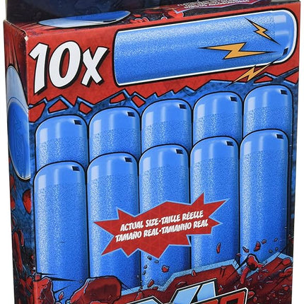 Nerf Mega XL Dart Refill, Includes 10 Mega XL Whistler Darts, Largest Mega Darts Ever, Makes Whistling Sound When Fired