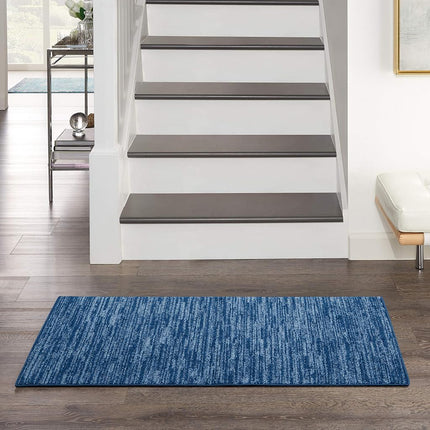 Nourison Essentials 2' x 4' Navy Blue Fabric Outdoor Area Rug (2' x 4')