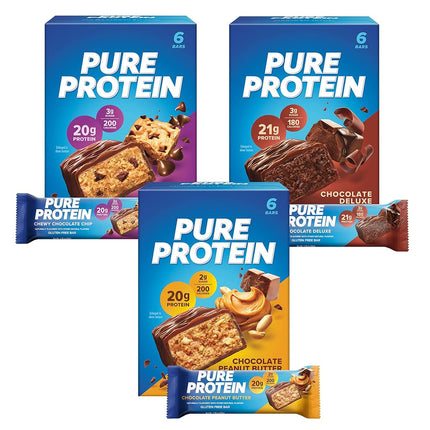 Paquete variado de barras Pure Protein Revolution - 31.74 oz. - 18 unidades.