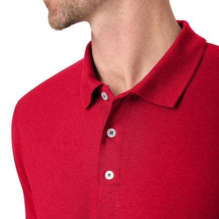 Hanes Men's FreshIQ X-Temp, Moisture-Wicking Performance Polo Shirt T, Deep Red, Large