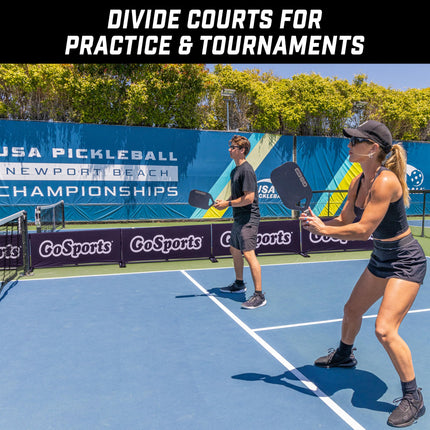 GoSports Pickleball Ball Barrier 3 Pack - Court Dividers for Pickleball Courts