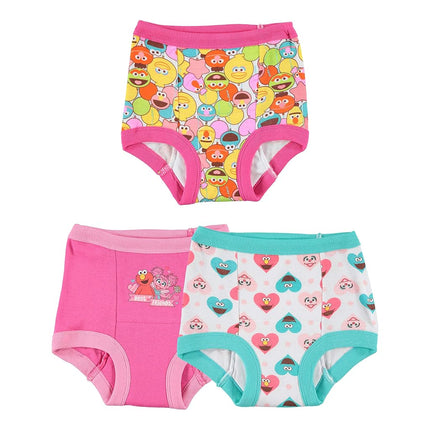 Culottes d'apprentissage de la propreté unisexe pour tout-petits Rue Sésame avec Elmo, Cookie Monster et Big Bird, avec autocollants et tableau de réussite, lot de 3 culottes d'apprentissage_b, 2T