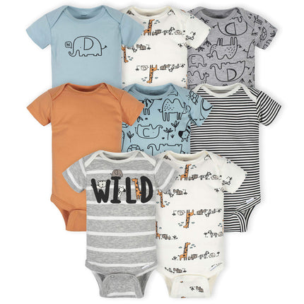 Gerber Baby Boys' 8-Pack Short Sleeve Onesies Body
