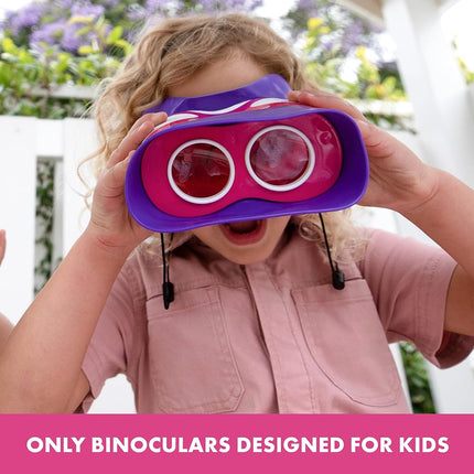 Educational Insights GeoSafari Jr. Kidnoculars, Pink: Kids Binoculars, Perfect Outdoor Play for Preschool Science