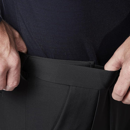 Haggar Men's Premium Comfort Classic Fit Pleat Front Pant Reg. and Big & Tall Sizes Dress, Black, 38W x 30L