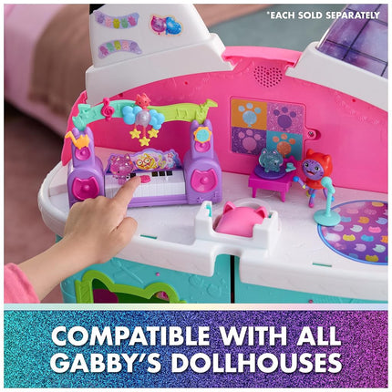 Gabby's Dollhouse: The Movie, Paw-Some Party Story Set with DJ Catnip, 2 Eraser Cat Toy Figures & Accessories, Kids Toys for Girls & Boys Ages 3 and Up