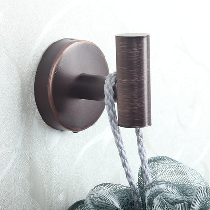 Homagic 8 Pcs Bathroom Robe Towel Hooks Coat Wall Hook Stainless Steel Heavy Duty Door Hanger Towel Robe Clothes Cabinet Closet Sponges Hook for Bathroom Bedroom Kitchen Hotel Pool (Red Bronze)