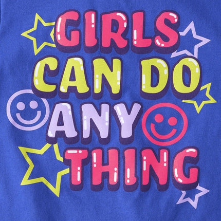 The Children's Place Girl Power Short Sleeve Graphic T-Shirts,multipacks, Love/Girls Can Do Anything 2-Pack, Small