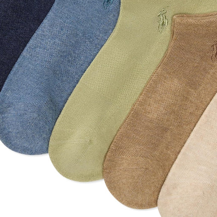 POLO RALPH LAUREN Women's Performance Cotton Low Cut Socks (6-Pack)