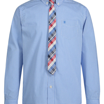 IZOD Boys' Long Sleeve Button-Down Collared Dress 