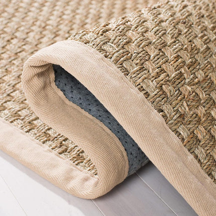 Safavieh Natural Fiber Rug for Living Room, Dining Room, Bedroom - Natural Fiber Collection, Short Pile, in Natural and Beige, 76 X 122 cm